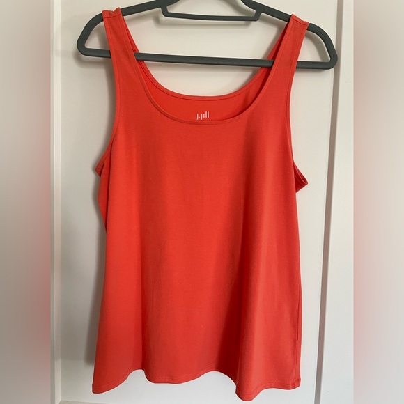 2/$14 J. Jill Perfect Tank Orange Size Large - Picture 1 of 6